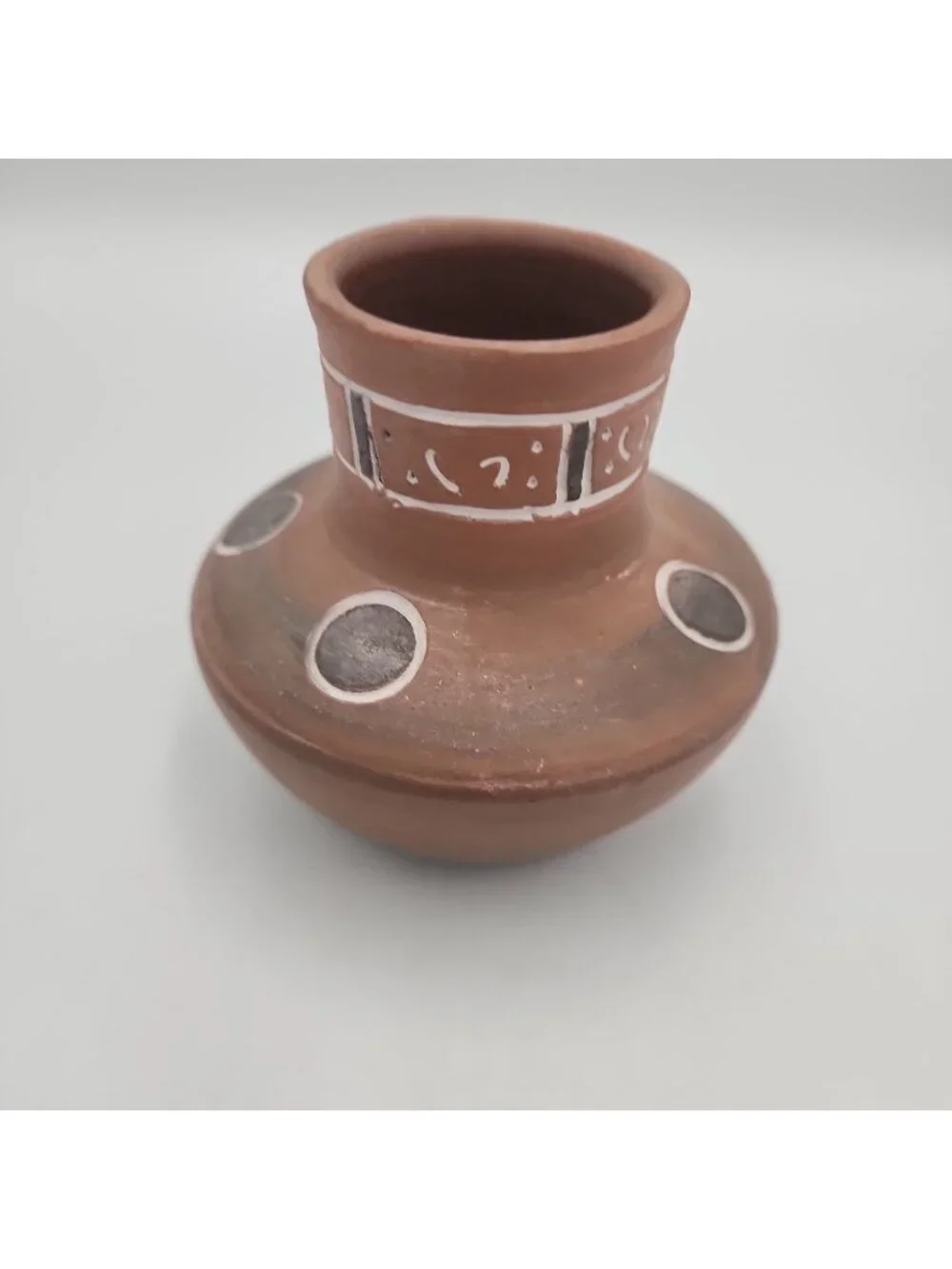 Pottery Vase Decorative Redware 3
